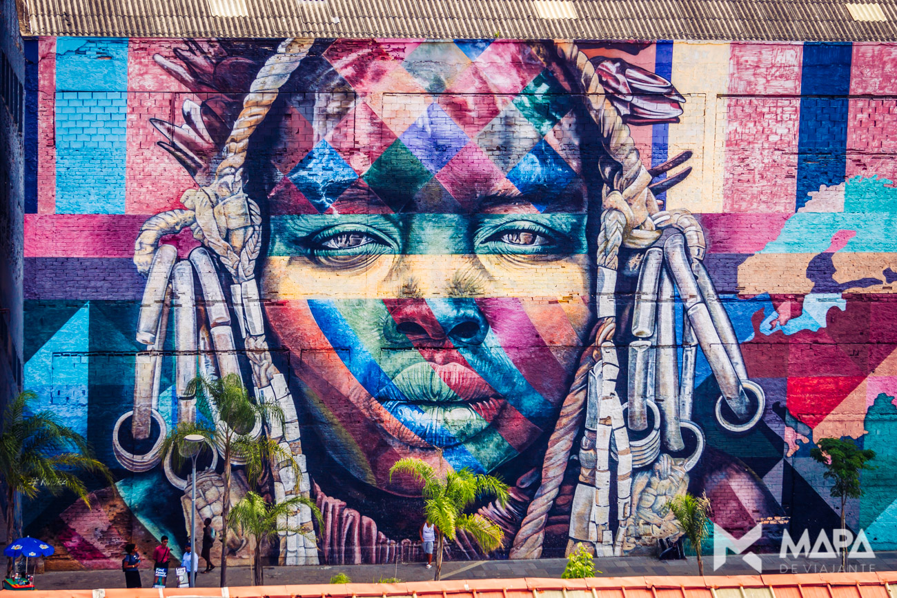 Mural Etnias - Pier Mauá, Rio de Janeiro/RJ