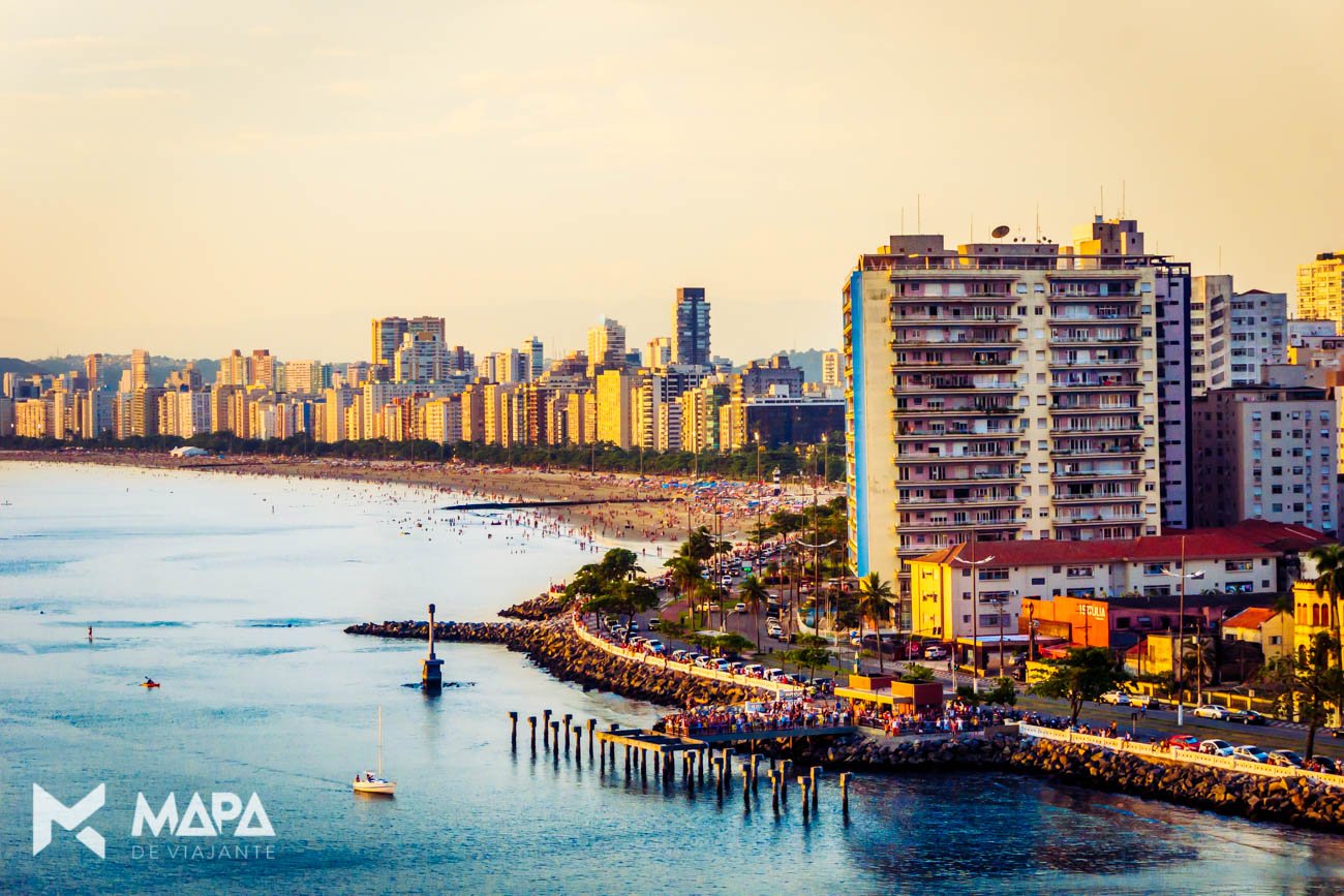 Orla de Santos/SP vista do cruzeiro Costa Favolosa.