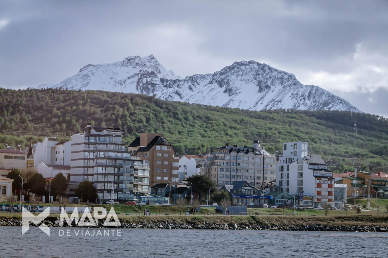 Ushuaia vista do Canal de Beagle