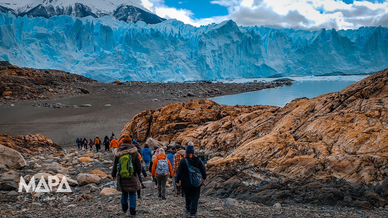 Base de acesso ao trekking na geleira Perito Moreno