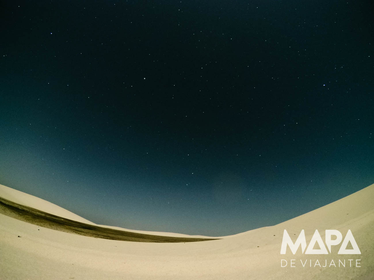 Céu estrelado nos Lençóis Maranhenses