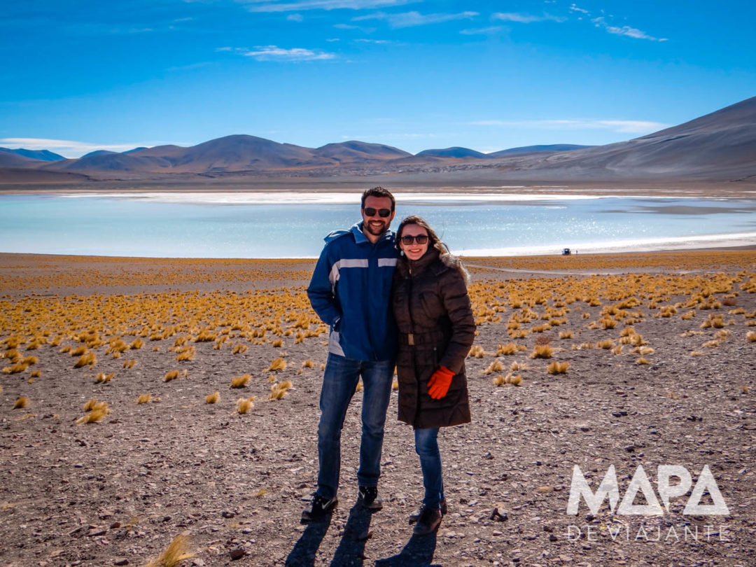 Lagoa Laguna Tuyacto Deserto do Atacama