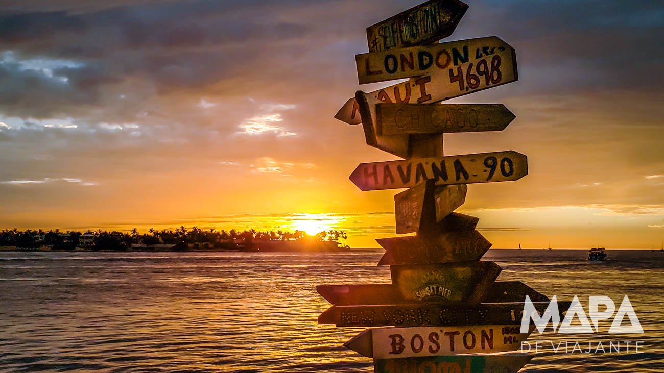 Sunset Celebration Key West Mallory Square Mapa de Viajante