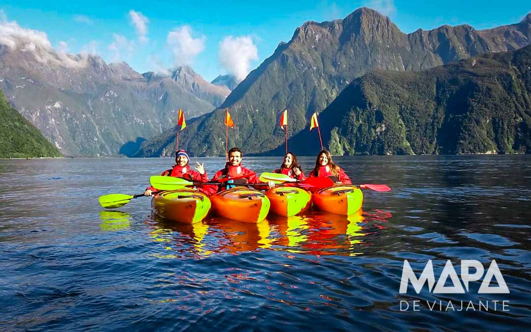 Caiaque em Milford Sound