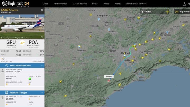 App para acompanhar voos