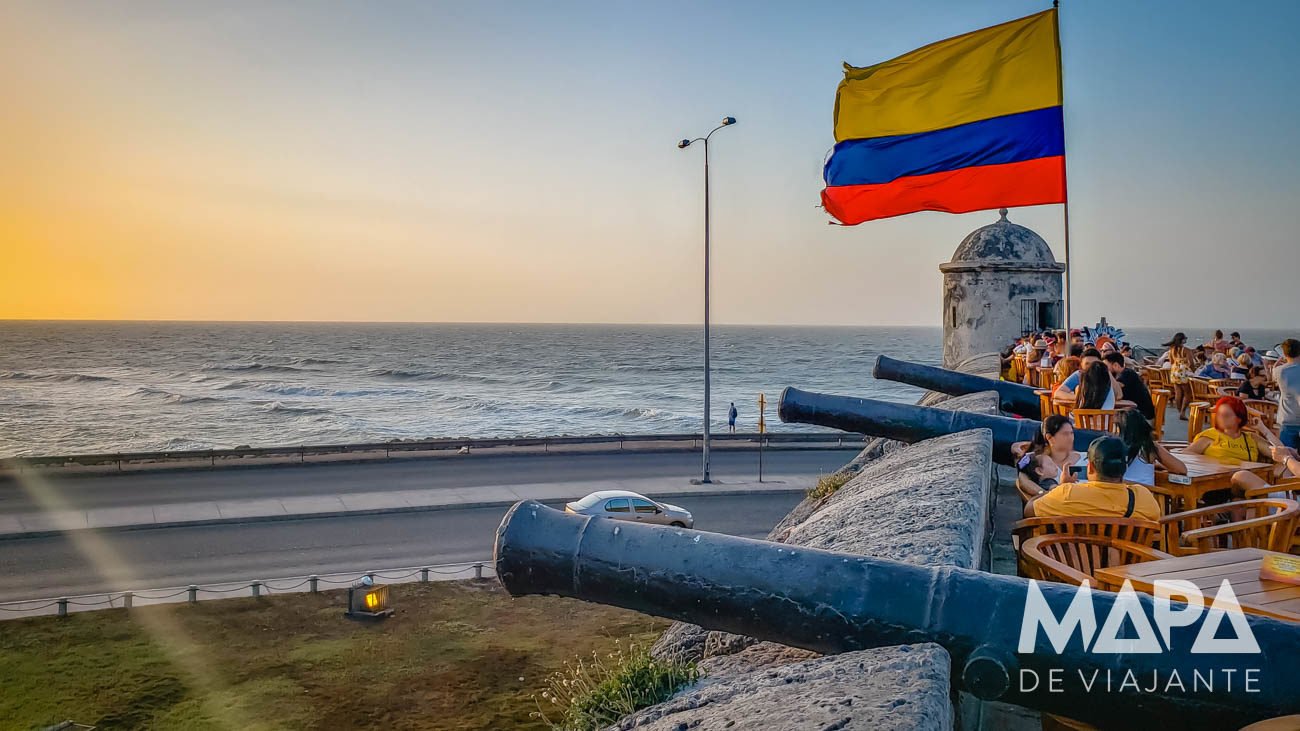 Pôr do sol em Cartagena