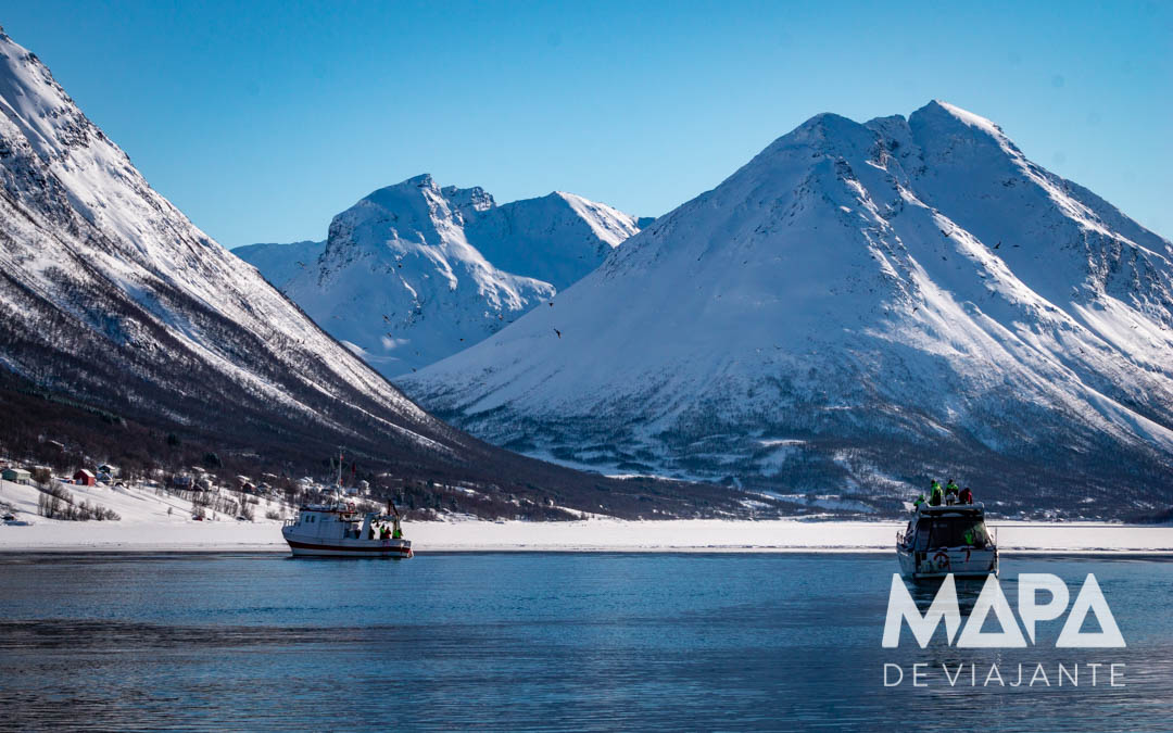 Passeio de Barco em Tromso no inverno