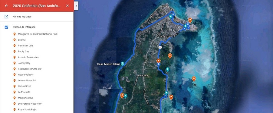 MyMaps Google Planejar Viagem