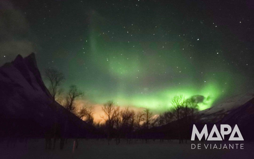 Foto da Aurora Boreal com Celular