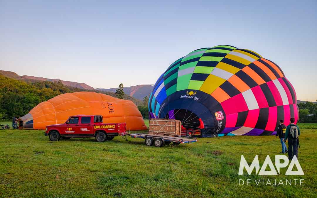O que fazer em Praia Grande: Voo de Balão Mapa de Viajante