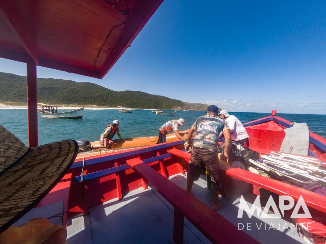 Barco até a praia da Lagoinha do leste
