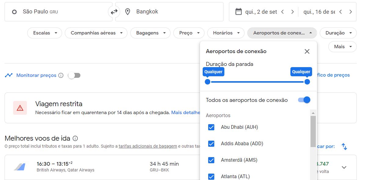 google flight layover stopover nonstop