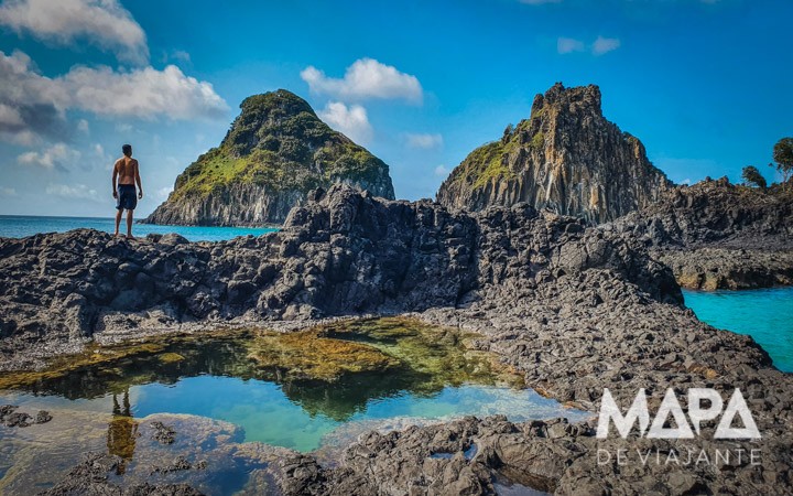 Baía dos Porcos Morro Dois irmãos Fernando de Noronha Piscinas Naturais