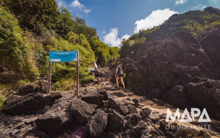 trilha Baía dos Porcos Fernando de Noronha