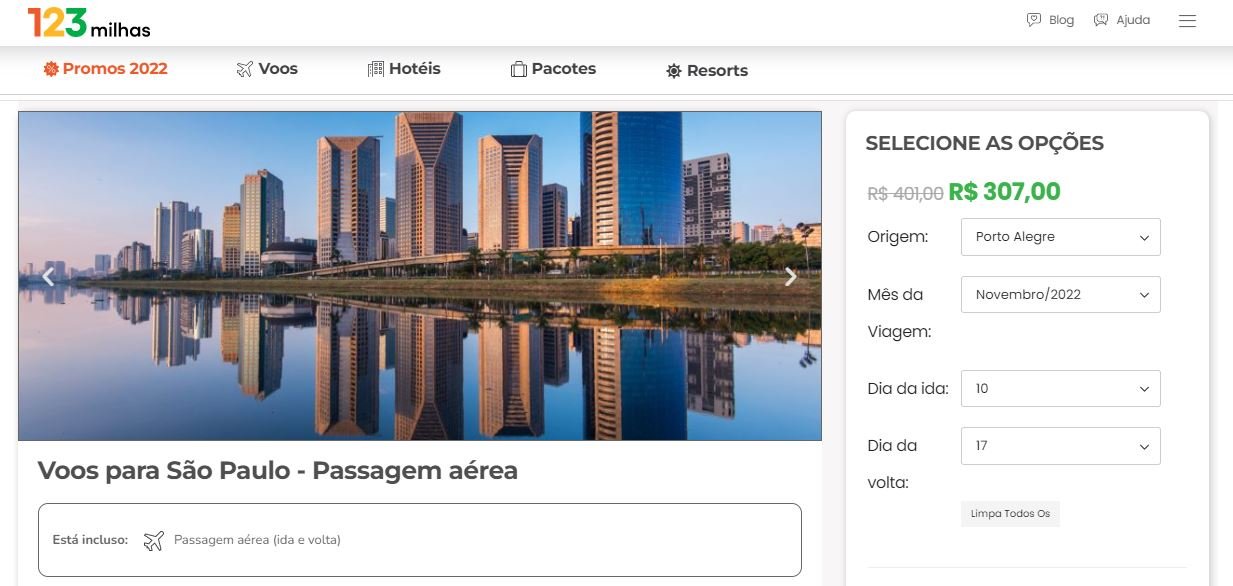 Passagem Barata 123 Milhas Promo
