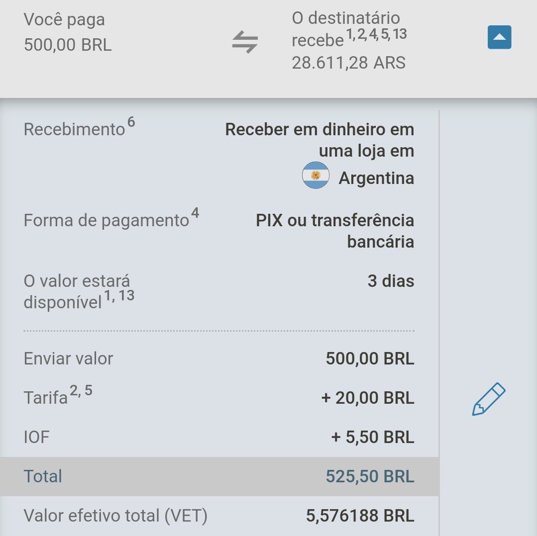 Remessa Internacional pela Western Union