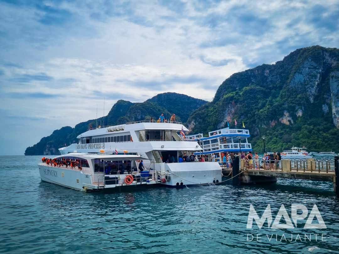 Como chegar balsa barco lancha Koh Phi Phi