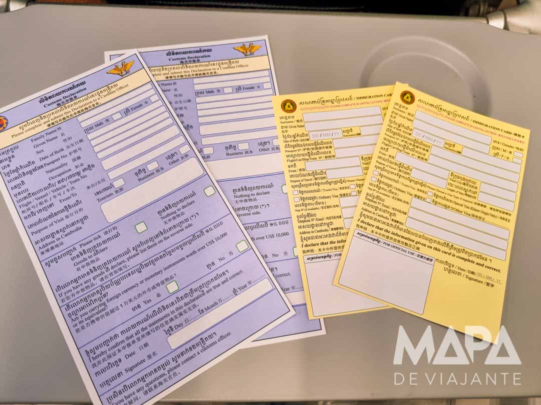 Documentos e visto para o Camboja