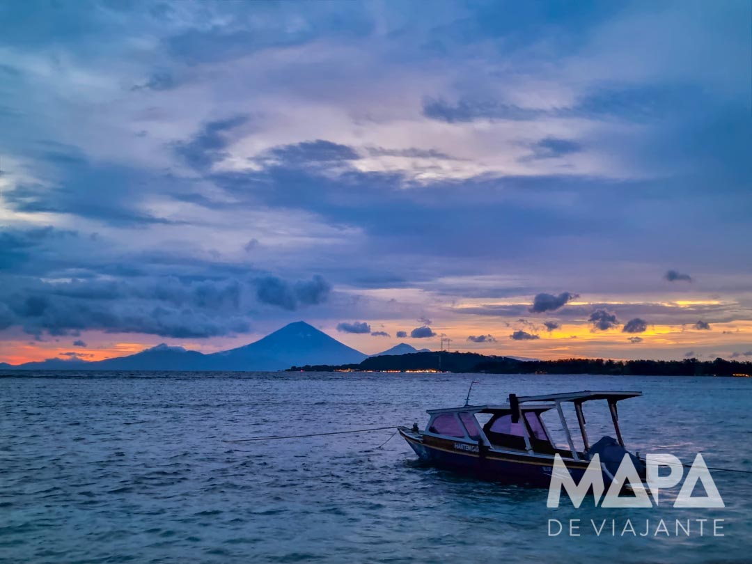 Gili Air Indonésia Monte Batur