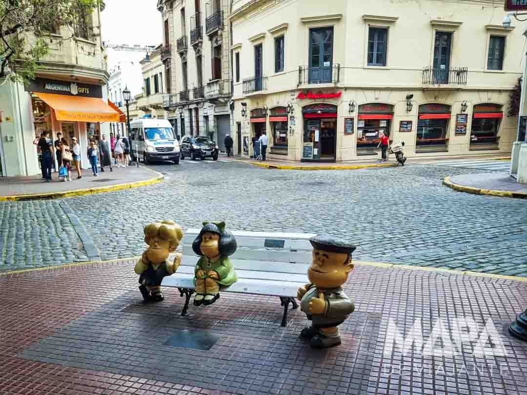 Estátua da Mafalda Paseo de La Historieta San Telmo