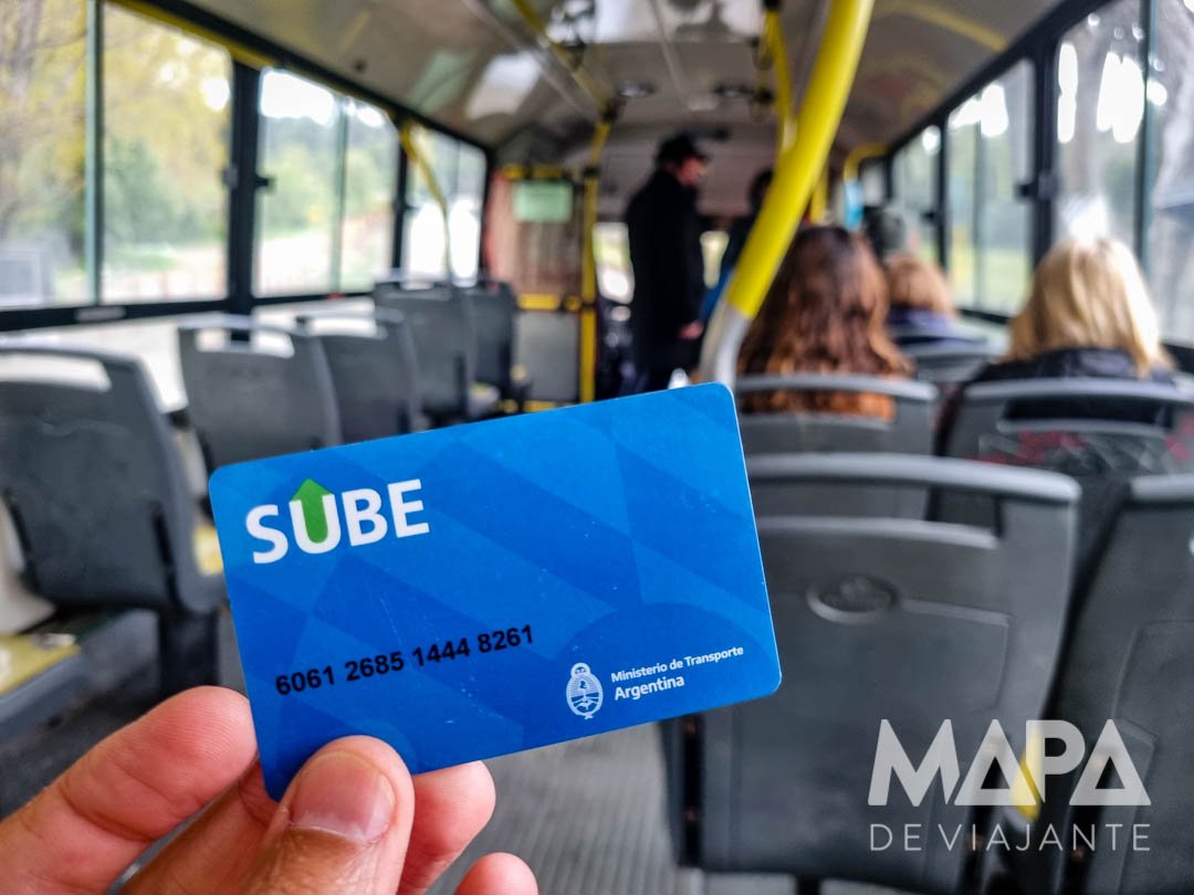 Andar de ônibus cartão Sube Bariloche argentina