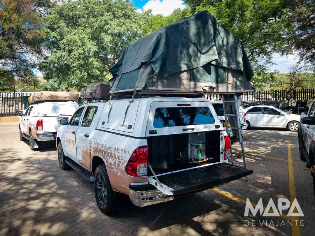 Como chegar dirigir onde ficar Namibia Camping Namibia2Go Carro 4x4