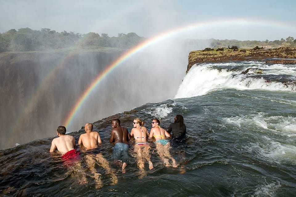 Devil´s Pool piscinas naturais Zimbabué Zãmbia Liviingstone Victoria Falls