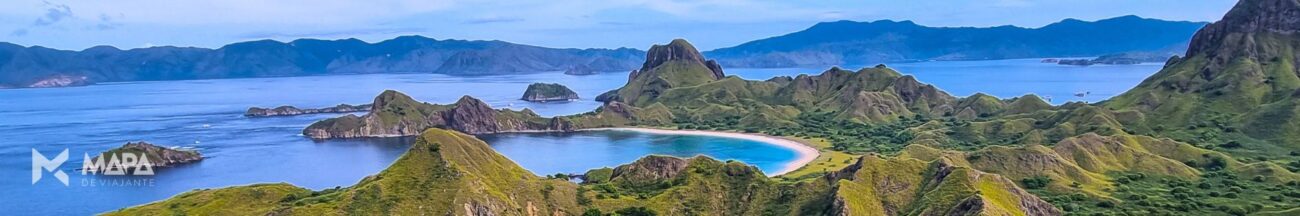 Padar Island Indonésia Komodo Mapa de Viajante Roteiros de Viagem Consultoria
