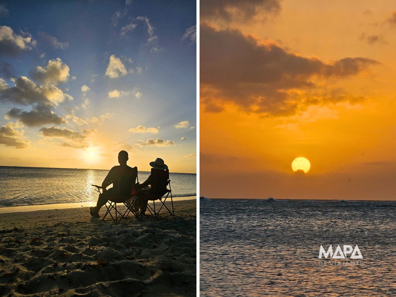 Onde assistir pôr do Sol em Aruba Sunshine Beach